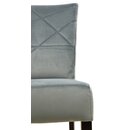 Chaise en bois rembourre JINIDIS-CHAOS Blanc Simili-cuir