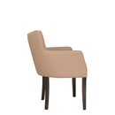 Chaise rembourre avec accoudoirs AKINA A Beige