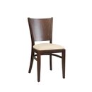 Chaise en bois assise rembour�e DIORA P H�tre naturel Tissus