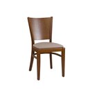 Chaise en bois assise rembour�e DIORA P H�tre naturel Tissus