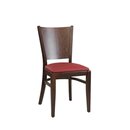 Chaise en bois assise remboure DIORA P Weng (Noyer fonc) Tissus