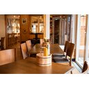 Chaise en bois assise remboure DIORA P Weng (Noyer fonc) Tissus