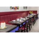 Chaise en bois assise remboure DIORA P Weng (Noyer fonc) Tissus