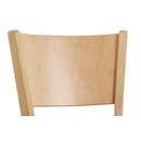 Chaise de bar bistrot en bois assise rembourre DIORA BP Weng (Noyer fonc) Tissus