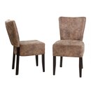 Chaise en bois rembourr�e AKINA-200 configurable Noir Cuir v�ritable