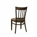Chaise en bois assise rembourrée BANA-P Simili-cuir