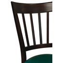 Chaise en bois assise rembourr�e BANA-P Simili-cuir