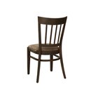 Chaise en bois assise rembourr�e BANA-P Simili-cuir antique