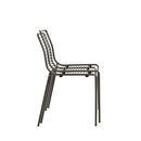 Chaise mtal laqu SUNNY anthracite