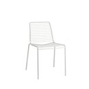 Chaise mtal laqu SUNNY blanc