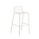 Chaise de bar mtal laqu SUNNY B blanc