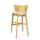 Chaise de bar en bois chne massif assise rembourre DIMONI BP Tissu