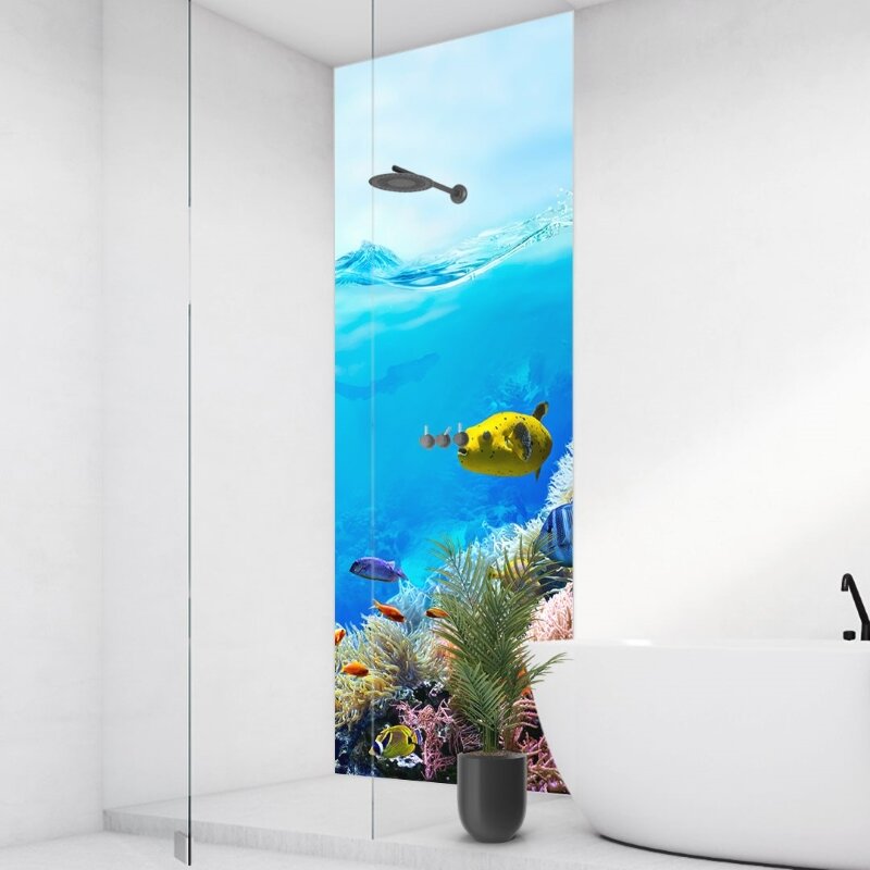 Panneau mural salle de bain Corail