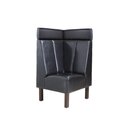 Banquette dangle composable ECONA 103-K Weng� (Noyer fonc�) Tissus Connecteur gauche