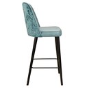 Chaise de bar opra en bois rembourre SONA B Weng (Noyer fonc) Tissus