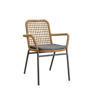 Chaise extrieur Naturel QUADANO Accoudoirs