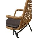 Chaise ext�rieur Naturel QUADANO Accoudoirs