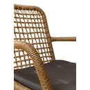 Chaise ext�rieur Naturel QUADANO Accoudoirs