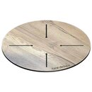 Plateau de table ext�rieur HPL Beton Copperfield Gris Ep10mm 120x70cm