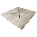Plateau de table extrieur HPL Noir Structur Ep10mm 90x90cm