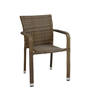 Chaise dextrieur rsine tresse BASATO brun nouveau