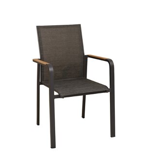 Chaise dextrieur aluminium et toile CINARA anthracite