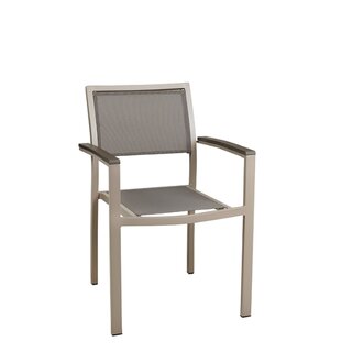 Chaise dextrieur aluminium et toile GEORGIA taupe