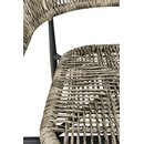 Chaise dextrieur aluminium et corde tresse JACORA gris ml
