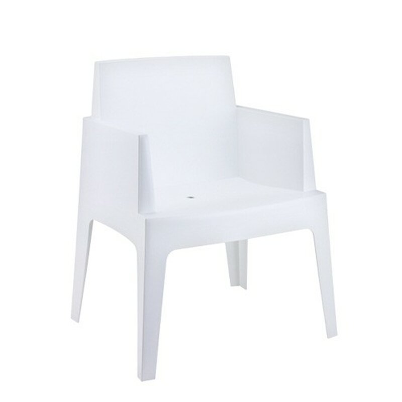 Chaise polypropylne BOX Blanc