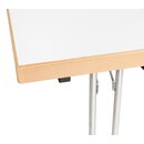 Table de rception pliante Clap S67  140 x 70 cm Bton fonc