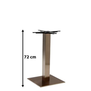 Pied de table carr en inox coloris cuivre TG-CO-404...