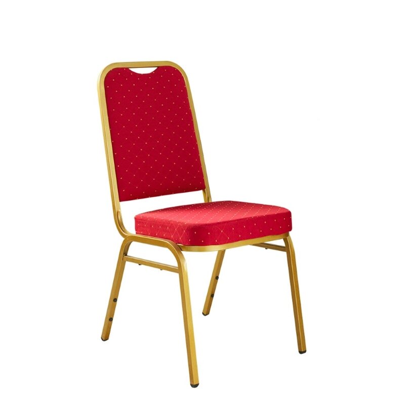 Chaise de banquet ALBIN 04 Vert avec points dors Or