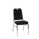 Chaise de banquet ALBIN 04 Vert avec points dors Or