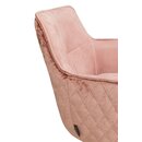Chaise rotative rembourre bimatire DUNA-A Rose