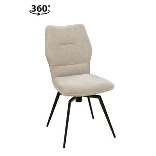 Chaise rotative en mtal rembourre bimatire velours...