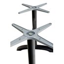 Pied de table double aluminium CINDY noir (haut. 72 cm)