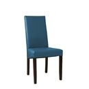 Chaise en bois rembourre PATIA-PLUS Blanc Simili-cuir antique