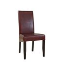 Chaise en bois rembourrée PATIA-PLUS Hêtre naturel Simili-cuir