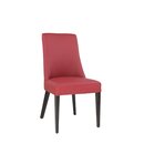 Chaise en bois rembourr�e RIMORA Cerisier Simili-cuir