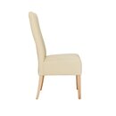 Chaise en bois rembourr�e SANDRA Noir Simili-cuir