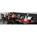 Plateaux de table m�lamin� rectangulaires �p. 25 mm Dimensions et coloris aux choix PG2 200x60 cm Marbre Gris veinage blanc
