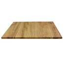 Plateau de table ch�ne massif fum� 120x70cm Ep 40mm Huil�