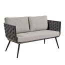 Canap lounge extrieur anthracite BENTIO