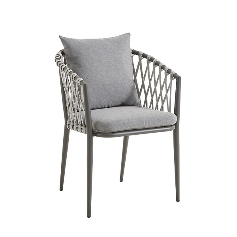 Chaise extrieur Gris clair TROSIMA