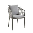 Chaise extrieur Gris clair TROSIMA
