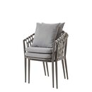 Chaise extrieur Gris clair TROSIMA
