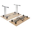 Table de r�ception pliante CLAP S26 160 x 70 cm Blanc Martel�e