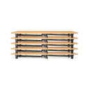 Table de r�ception pliante CLAP S26 160 x 70 cm Blanc Martel�e