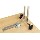Table de r�ception pliante CLAP S26 160 x 70 cm Blanc Martel�e