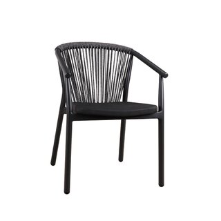 Chaise dextrieur aluminium et fibres tresses anthracite...